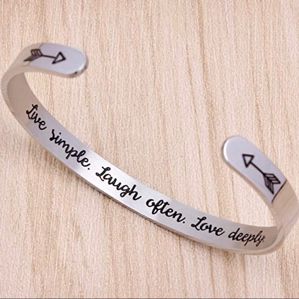 “Live Simply, Laugh Often, Love Deeply” Bracelet.